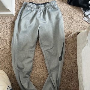 Grey Nike sweatpants